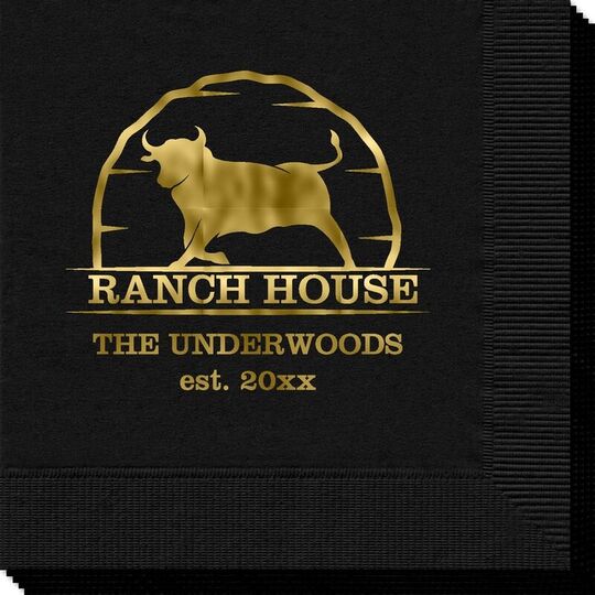 Bull Ranch House Napkins